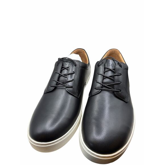 Nisolo Black Leather Casual Sneakers White Sole Men’s main image 4